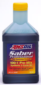 AMSOIL 2 cycle premix oil 100:1 Saber Professional