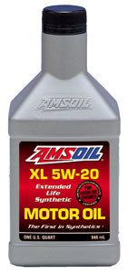 AMSOIL Synthetic Motor Oil XL 5W-20 for superior engine protection.